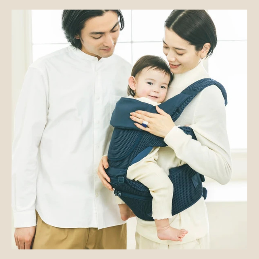 ヒップシートキャリアでの対面抱っこ